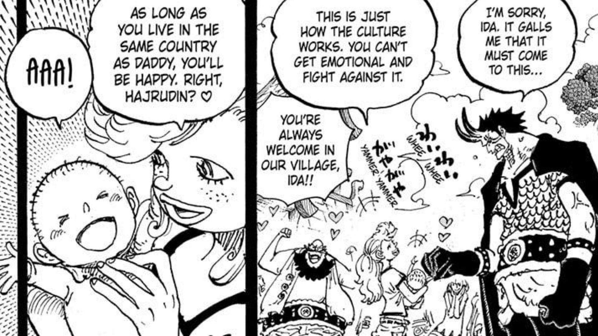 Ida, Harald, and Hajrudin as seen in the manga (Image via Shueisha)